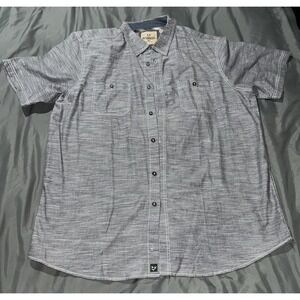 Outdoor Life Men Short Sleeve Button Down Shirt Gray Size 2XL